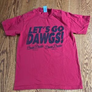 Red and Black Short Sleeve Tee